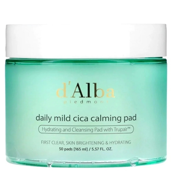d'Alba Daily Mild Cica Calming Pad Calming and Soothing Pads Sensitive  50 pads - Picture 1 of 6